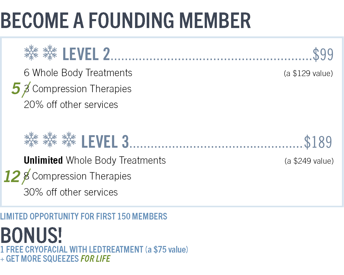 presale_membership_pricing Whole Body Cryotherapy Icebox Become a Founding Member